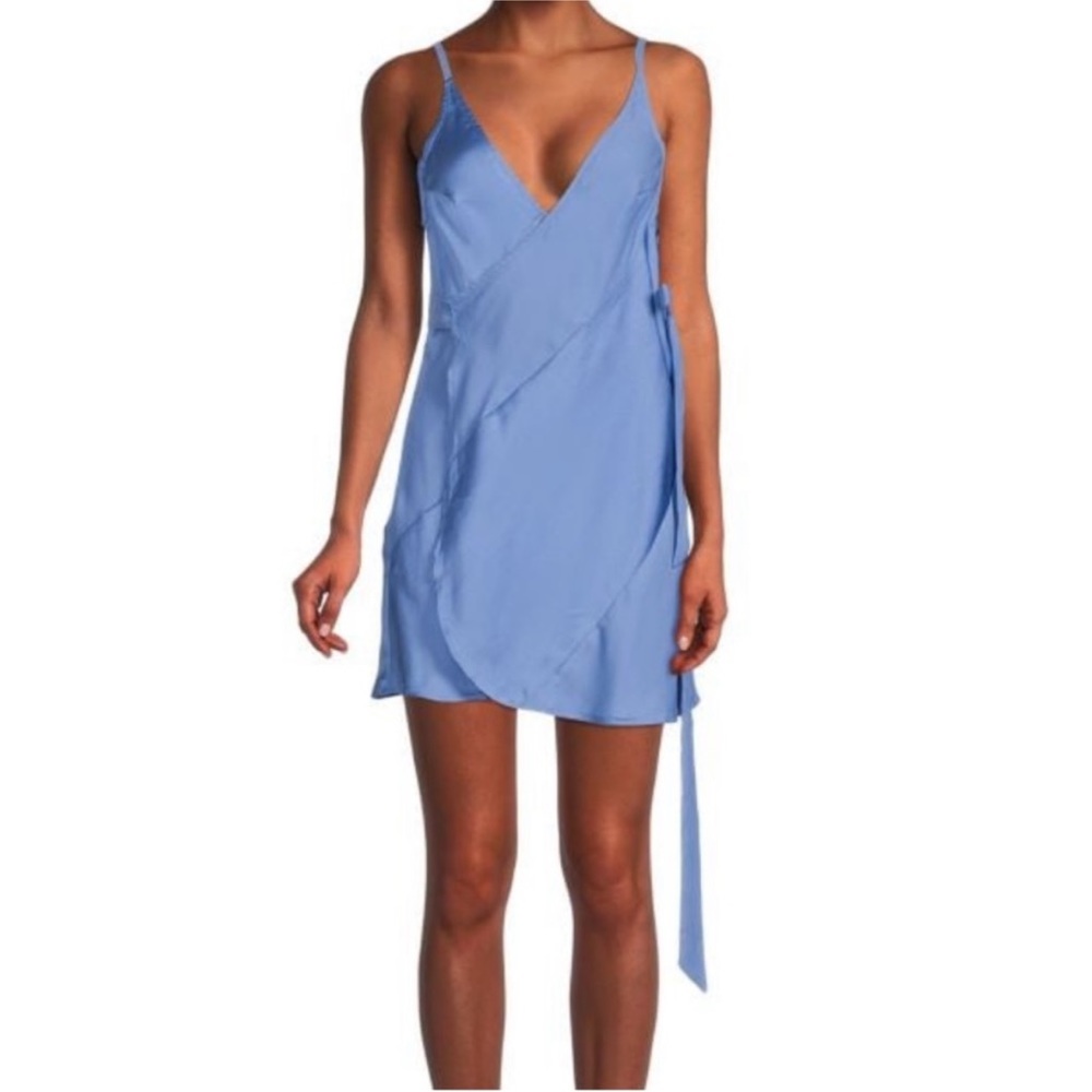 Intimately Free People Like Me or Love Me Wrap Mini Slip Dress Size Large